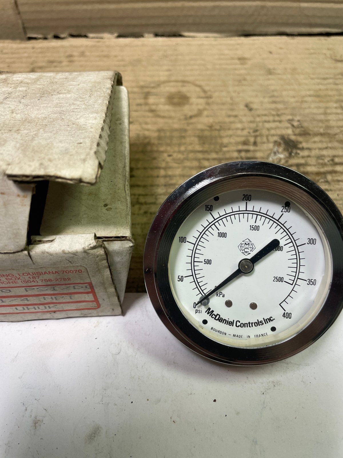 McDaniel Controls Inc. Manometer 0-400 PSI/2758 kPa, Doe-het-zelf en Verbouw, Gereedschap | Handgereedschap, Ophalen, Nieuw