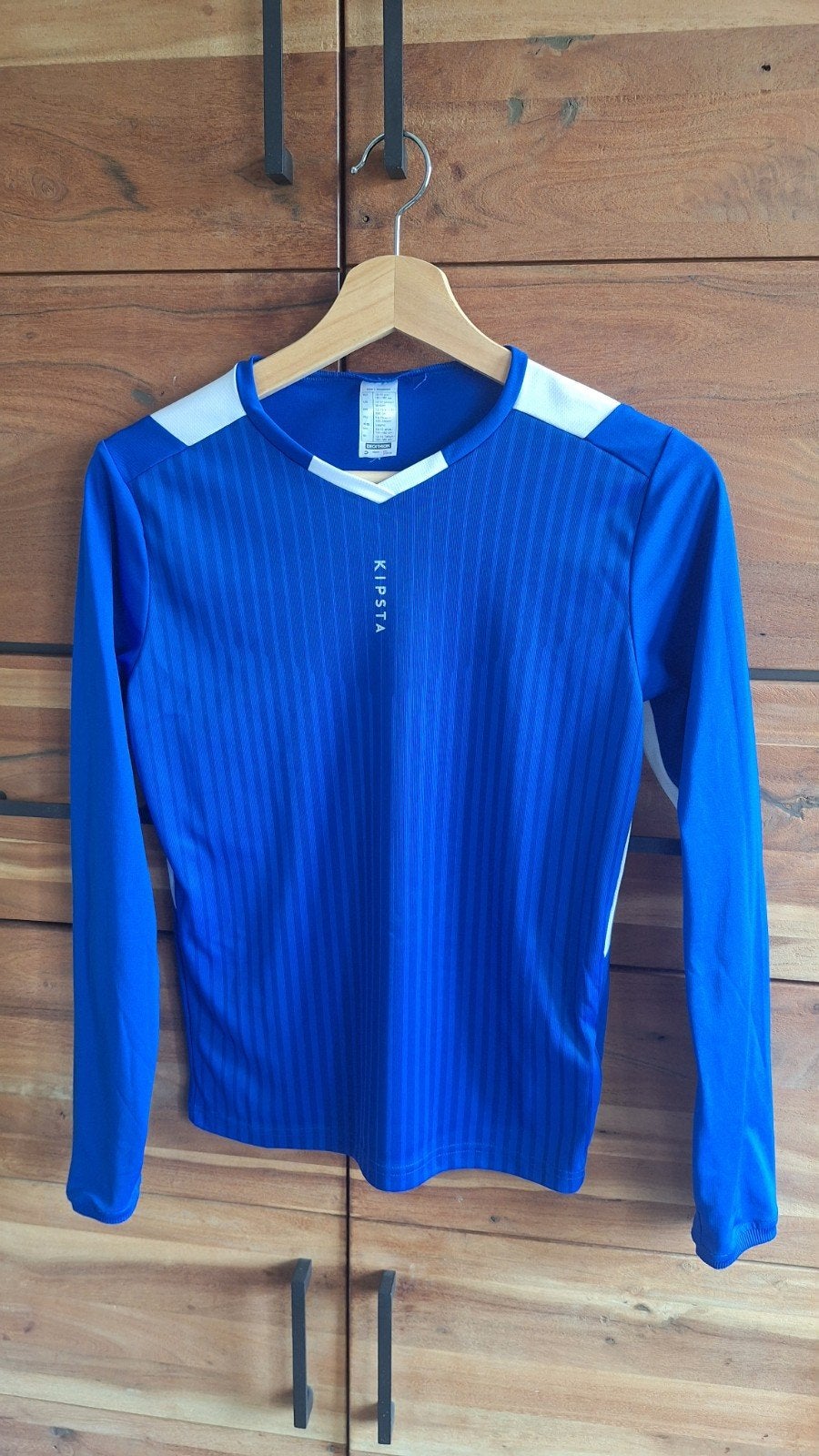 Kipsta training shirt lange mouwen - Blauw (maat 151-160 cm), Kinderen en Baby's, Kinderkleding | Maat 152, Ophalen of Verzenden