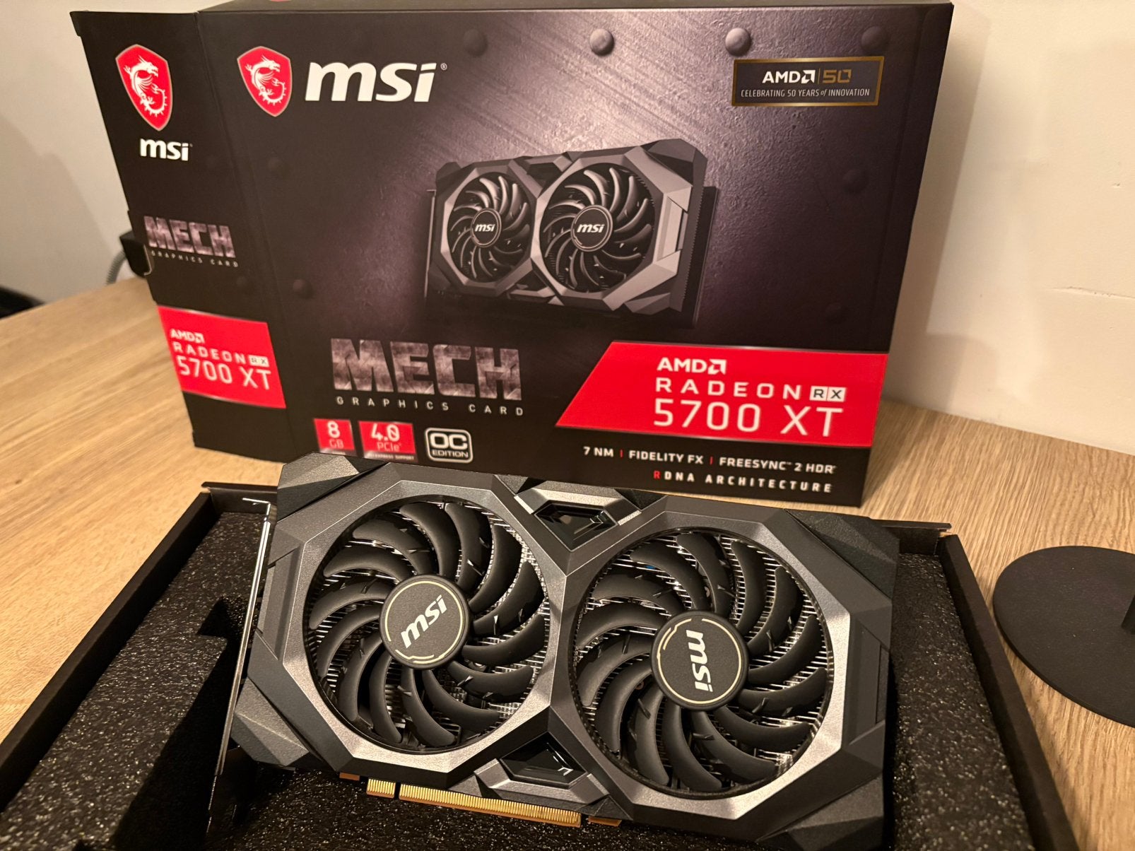 Zo goed als nieuw: AMD RADEON RX 5700 XT  5700xt MSI MECH OC, Computers en Software, Videokaarten, Ophalen of Verzenden, Zo goed als nieuw
