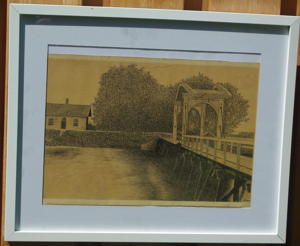 Gorinchem, brug over kanaal van Steenenhoek, Ophalen of Verzenden, Zo goed als nieuw, Voor 1940, Prent