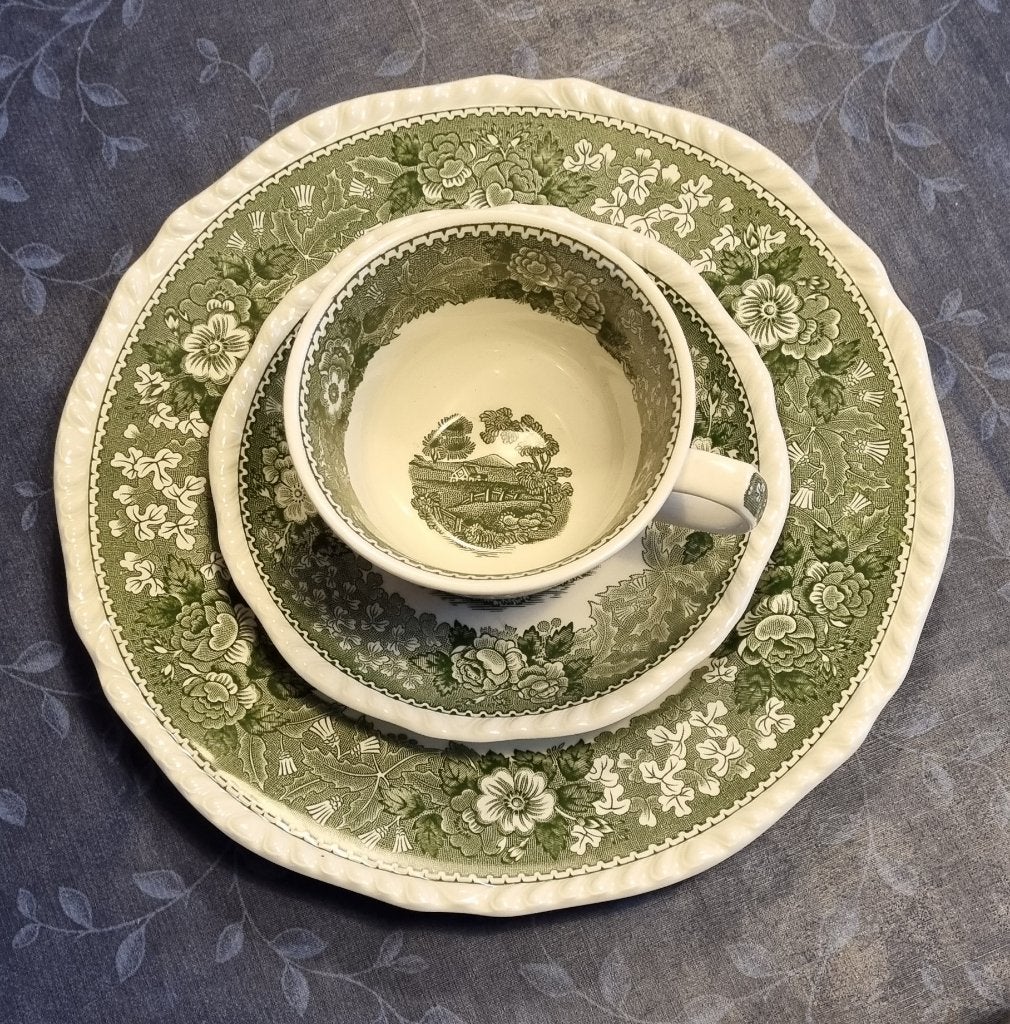 Adams English Ironstone Scenic ontbijtservies, Antiek en Kunst, Ophalen of Verzenden
