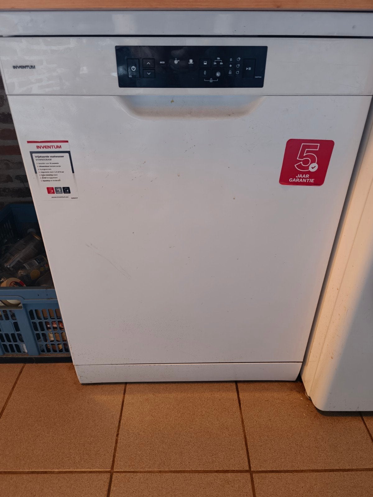 Inventum VVW6008AW Vrijstaande Vaatwasser, Witgoed en Apparatuur, Ophalen, Zo goed als nieuw, Meander 1061, 6825 MJ Arnhem, Kort programma