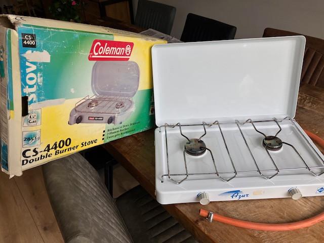 Kooktoestel camping 2 pits COLMAN voor propaan + butaan, Ophalen of Verzenden, Gebruikt