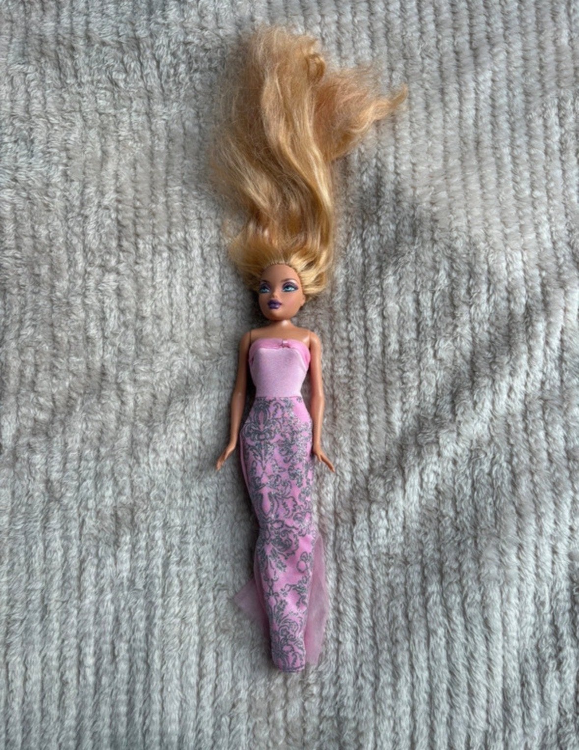 Barbie pop met roze avondjurk - Mattel Inc., Ophalen of Verzenden, Gebruikt, Barbie
