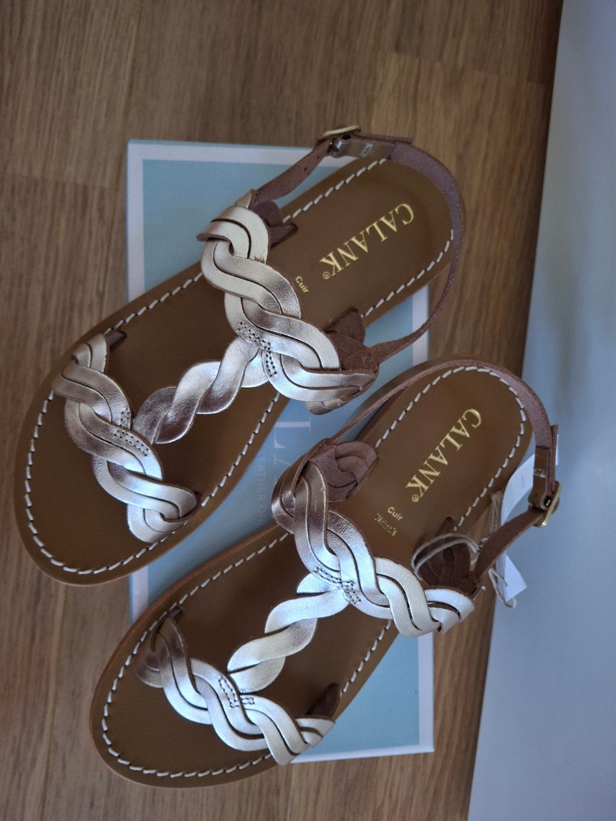 Calank sandalen goud NIEUW, Overige kleuren, Nieuw, Calank, Sandalen of Muiltjes