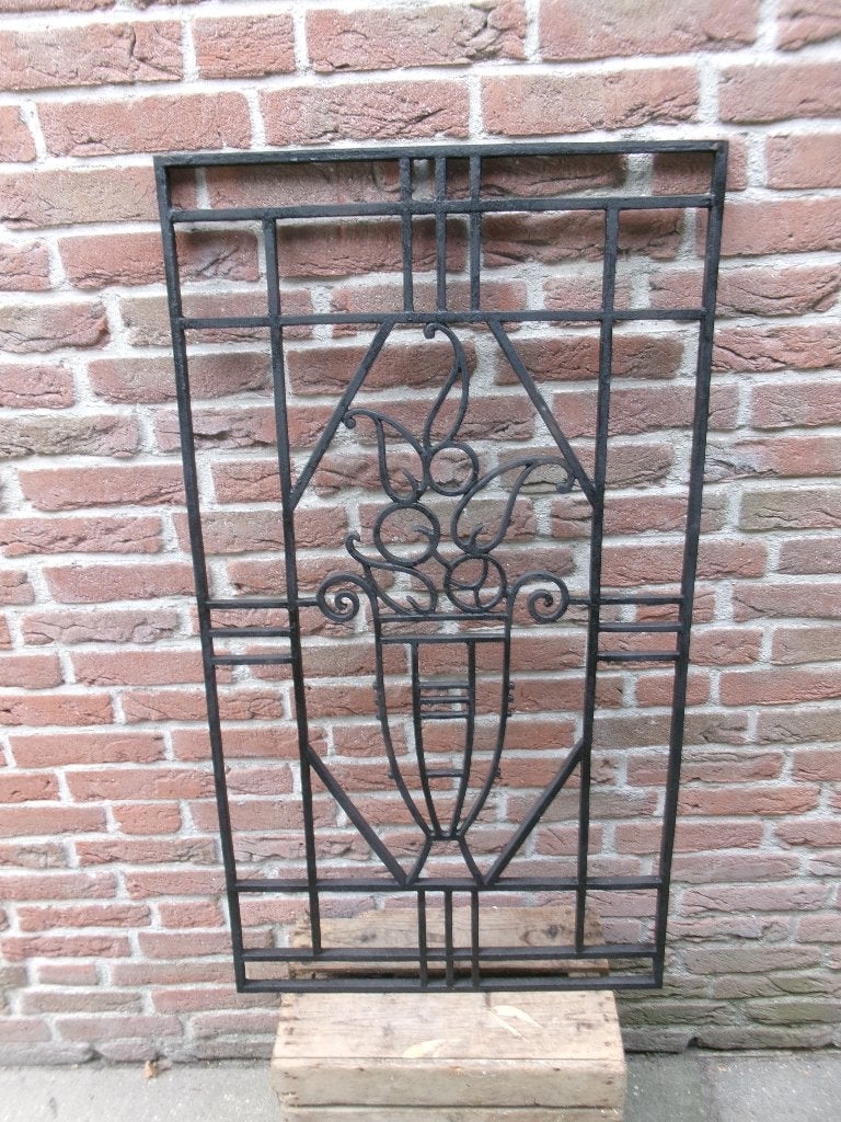 Prachtig art deco Frans antiek jaren 30 deurrooster, Ophalen of Verzenden
