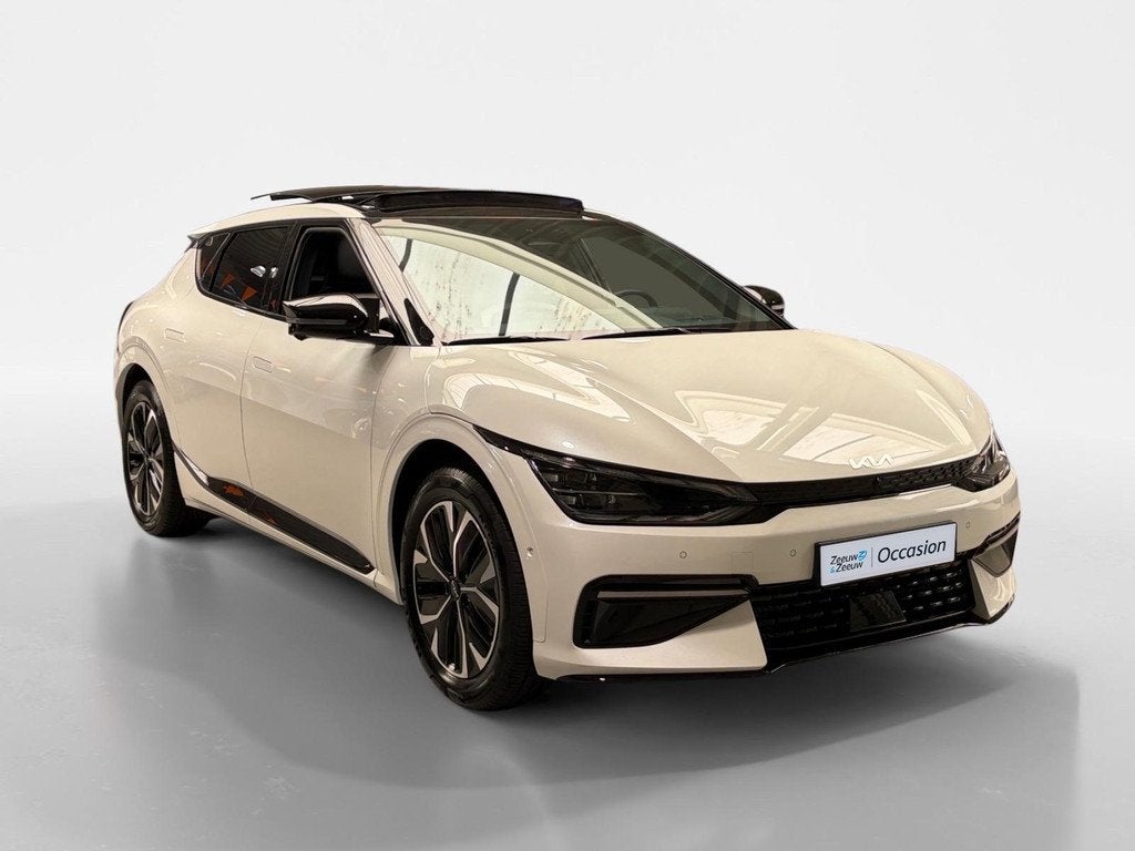 Kia EV6 GT-Line 77.4 kWh | Schuifkanteldak | 800V Laadtechni, Auto's, Achterwielaandrijving, Gebruikt, Wit, 17 min