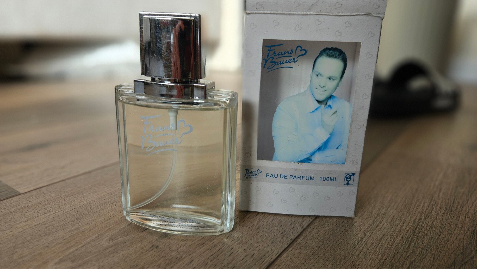 Collecters Item! Frans Bouwer Eau de Parfum, Verzamelen, Ophalen of Verzenden, Nieuw, Parfumfles, Gevuld