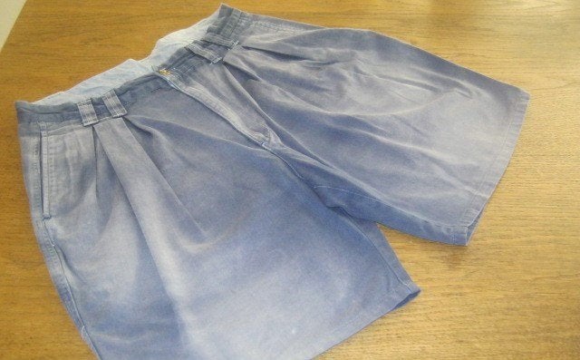 Korte broek bandplooi maat M/L dblauw merk: Cotler, Kleding | Heren, Cottler, Ophalen of Verzenden, Zo goed als nieuw, Maat 48/50 (M)