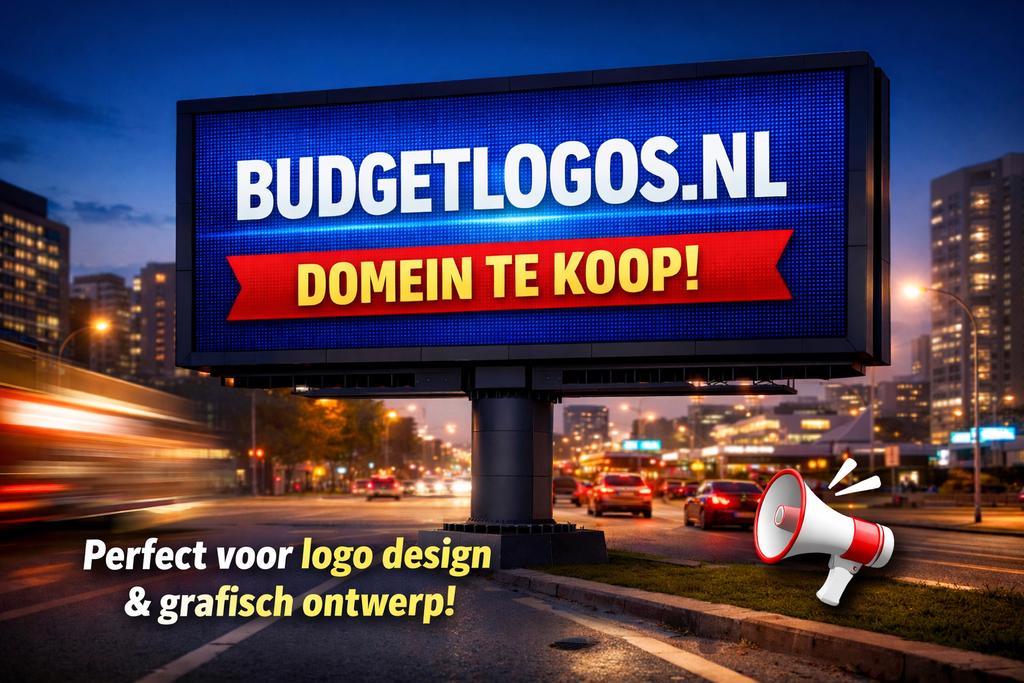 Domeinnaam budgetlogos, Ophalen of Verzenden, Nieuw