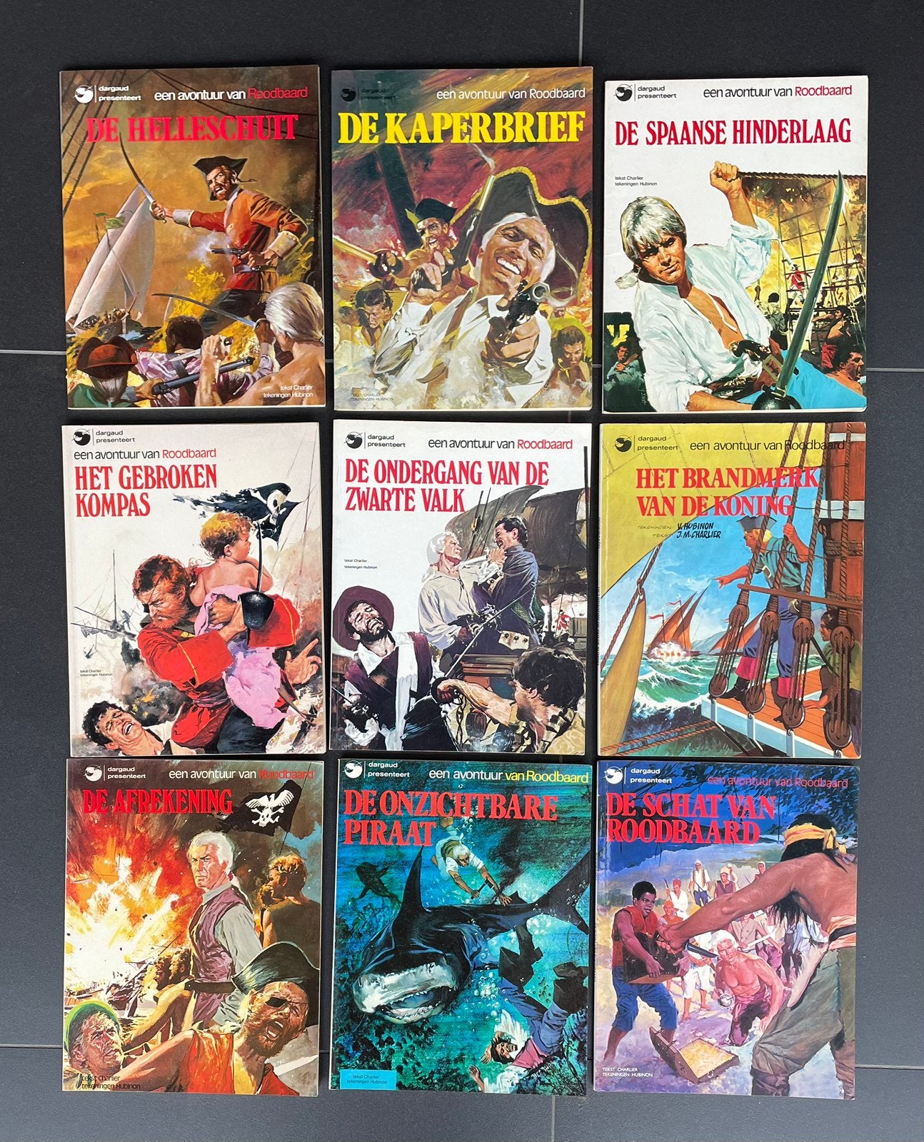 9 stripboeken van Kapitein Roodbaard, Meerdere comics, Ophalen of Verzenden, Zo goed als nieuw, Europa