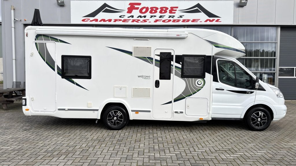 5-persoons Chausson Welcome Premium 716 Uit 2019 24dkm Euro6, Ringverwarming, Ford, Luifel, Koelkast