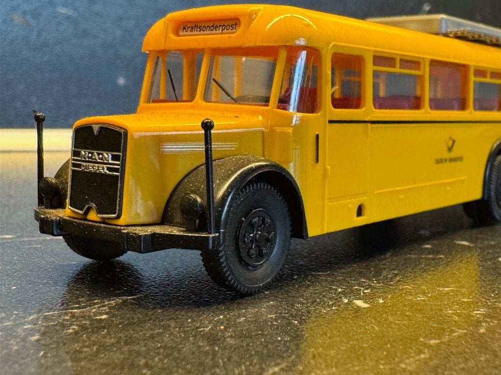 Bus-2650: MAN Deutsche Post Serie  - MAN MKN 630  [1956], Ophalen of Verzenden, Gebruikt, Bus of Vrachtwagen, Brekina