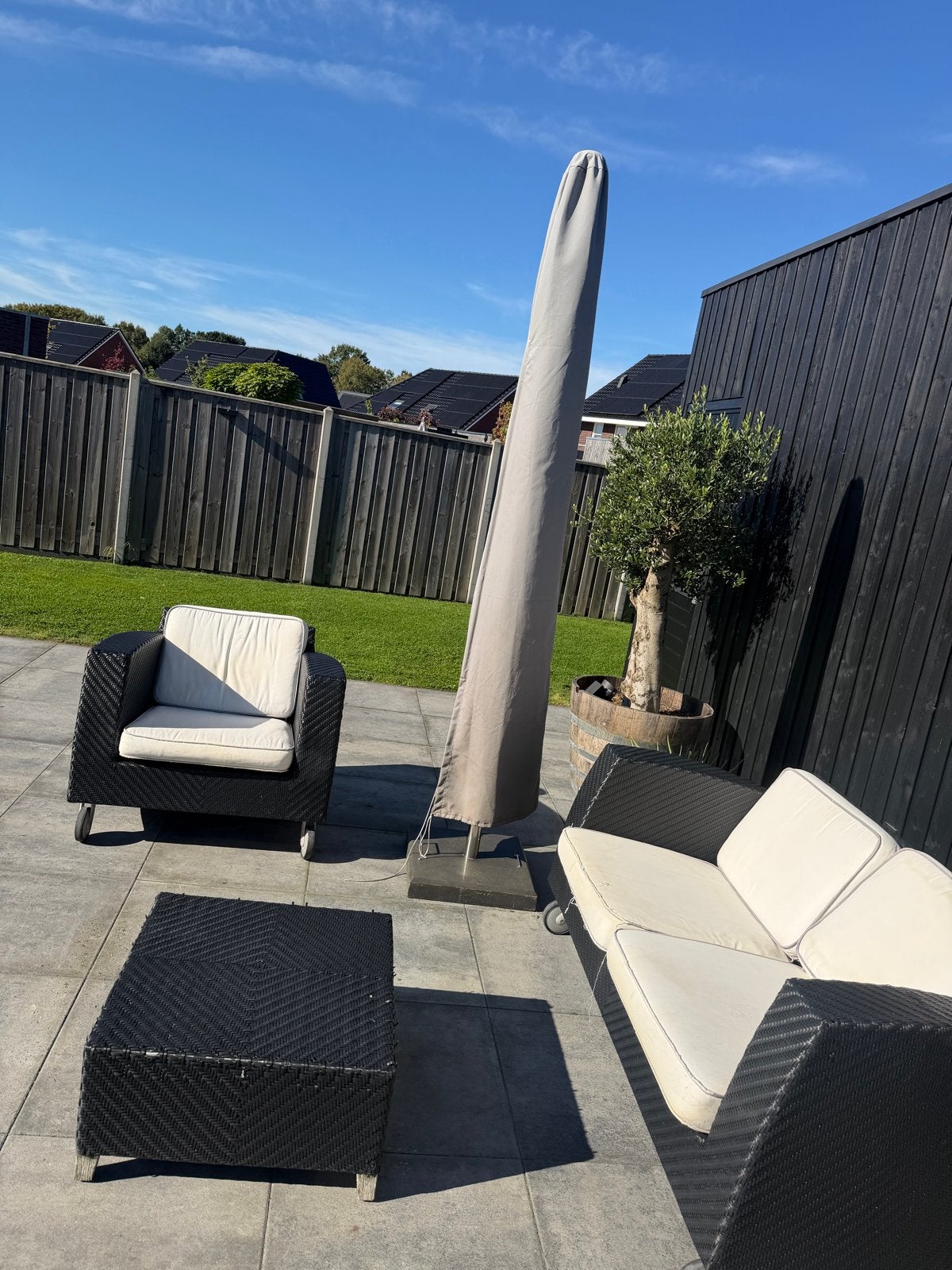 Stevige mooie loungeset van Apple bee, Tuin en Terras, Ophalen, Gebruikt, 3 zitplaatsen, Loungeset