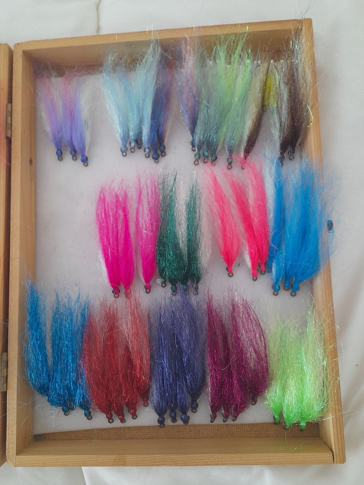 Diverse kleuren streamers, haakmaat 1/0, ca. 8cm, Watersport en Boten, Hengelsport | Vliegvissen, Ophalen of Verzenden, Nieuw