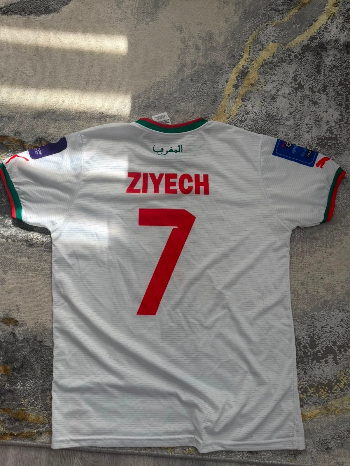 Marokko thuisshirt Ziyech #7 - Maat M, Maat 48/50 (M), Wit, Nieuw, Ophalen of Verzenden