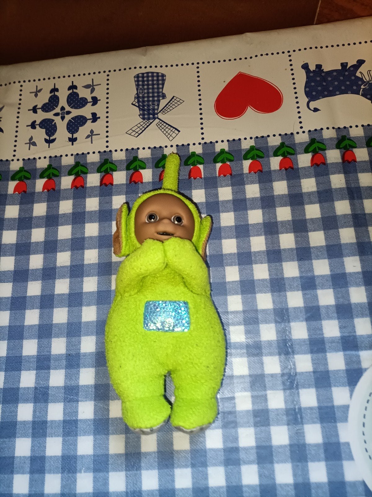 Dipsy speenhouder knuffeltje Teletubbies 21 cm, Kinderen en Baby's, Speelgoed | Knuffels en Pluche, Ophalen of Verzenden, Zo goed als nieuw