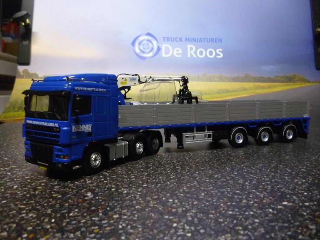 WSI DAF XF 95 met Kennis stenentrailer, Ophalen of Verzenden, Nieuw, Bus of Vrachtwagen, Wsi