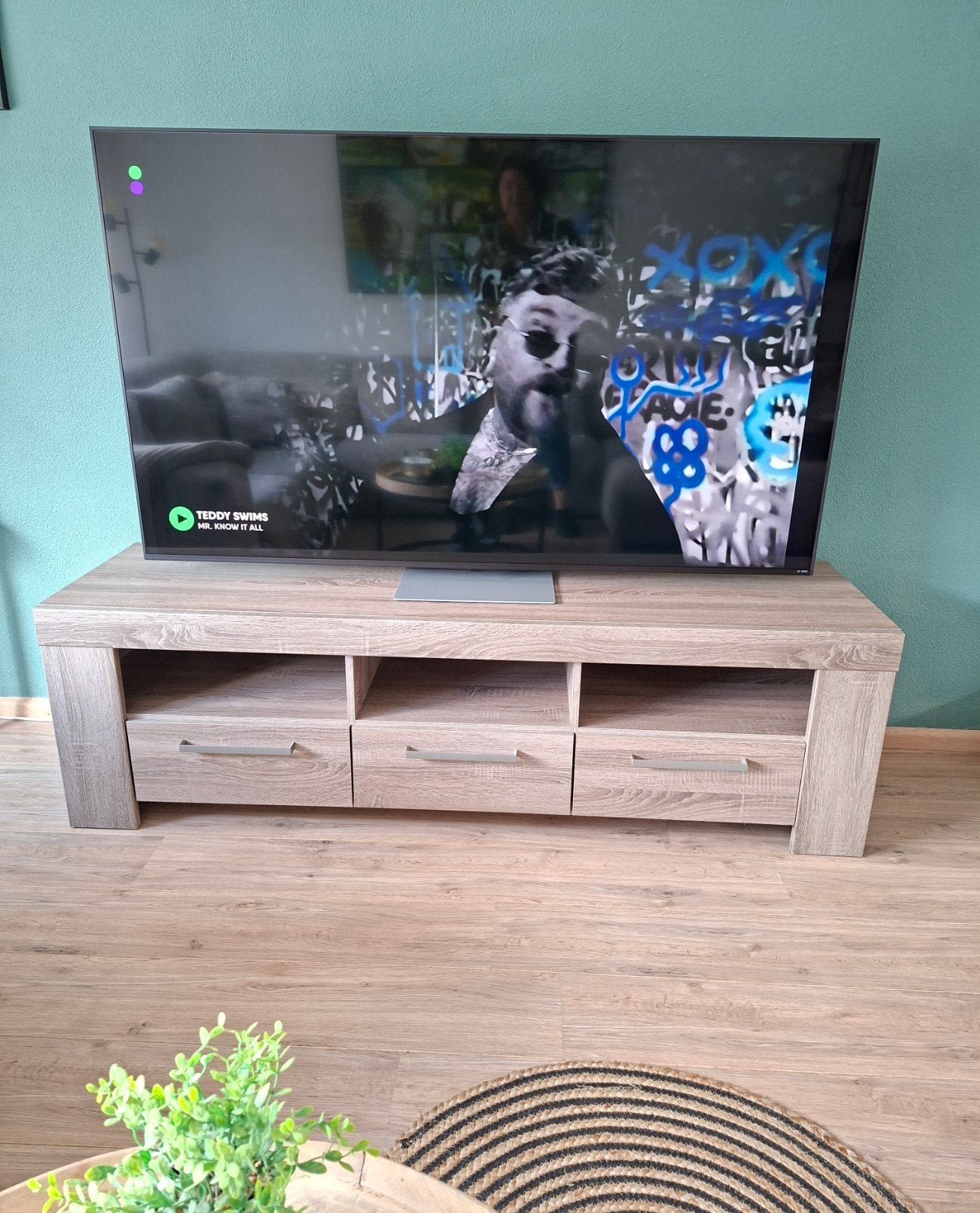 Mooi TV meubel, Ophalen, Zo goed als nieuw, 150 tot 200 cm, Minder dan 100 cm