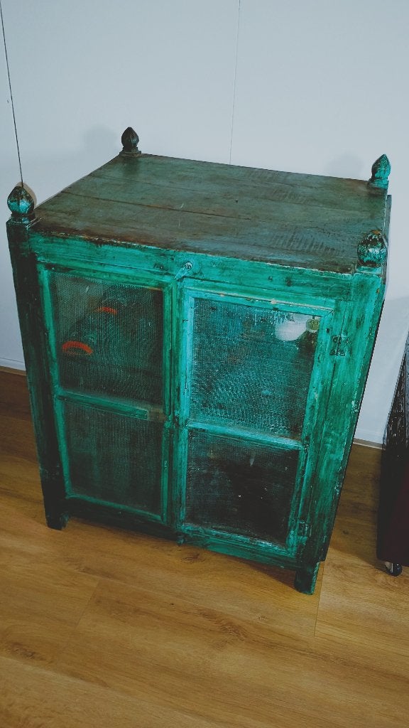 Antieke houten vliegen kast India, Antiek en Kunst, Ophalen