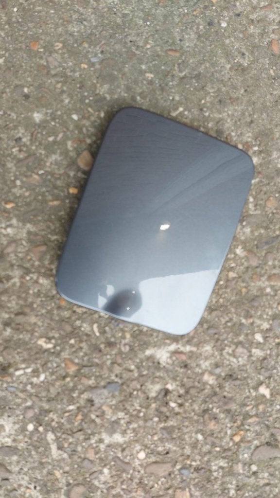 Donkergrijs tankdop klepje Volvo V70 uit 2004, Ophalen of Verzenden
