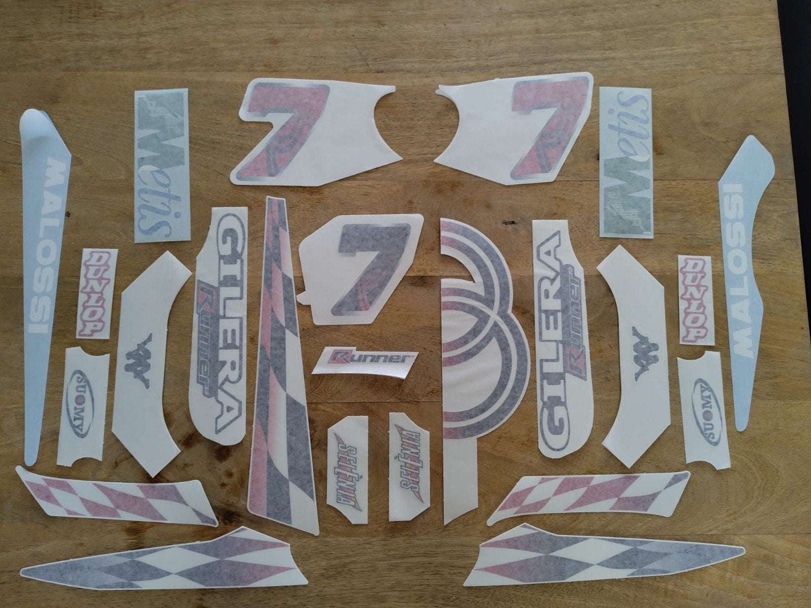 Gilera runner "race replica" (lucky7) stickerset, Ophalen of Verzenden