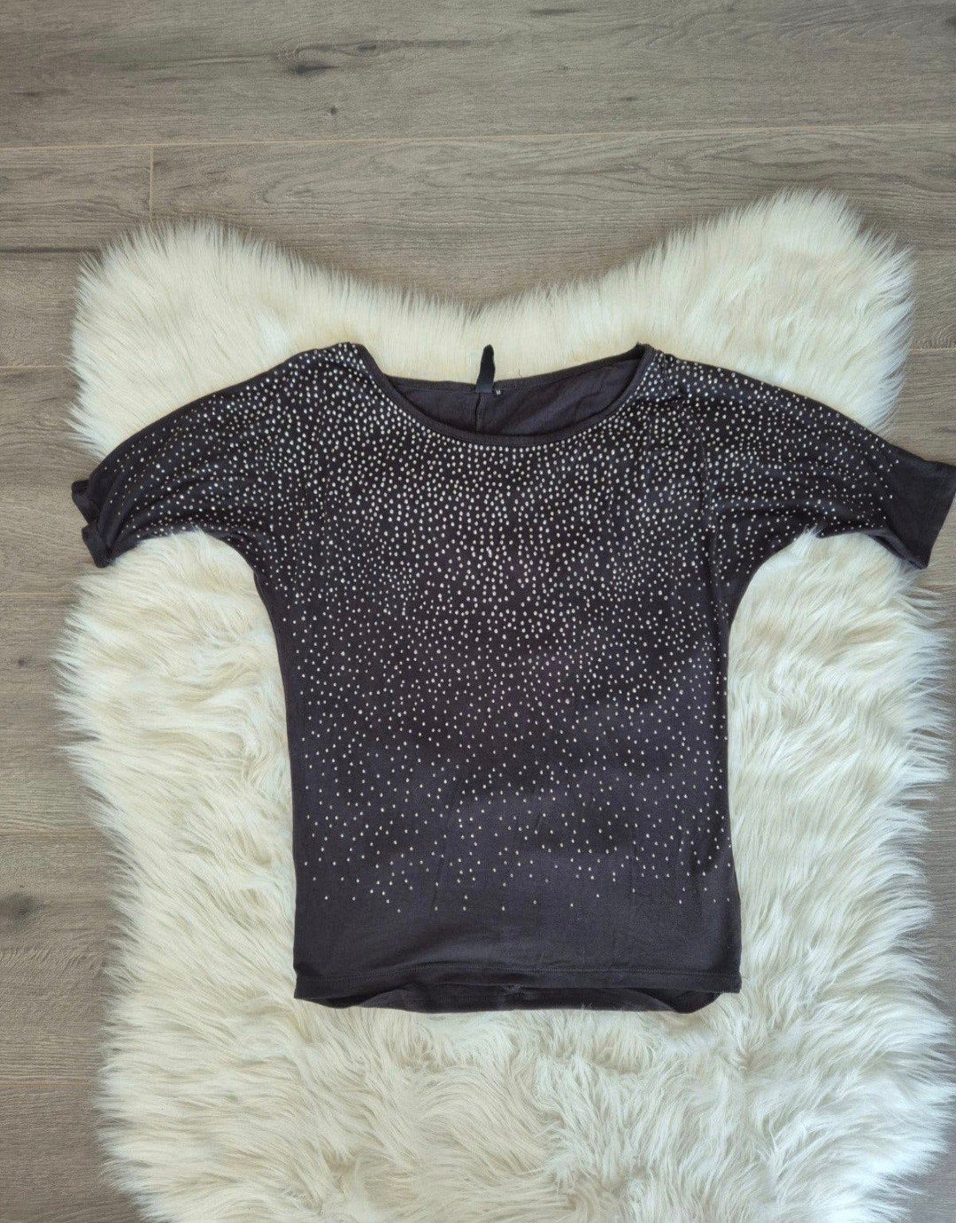 Coolcat Donkergrijze Top met Strass Steentjes - Maat M, Maat 38/40 (M), Ophalen of Verzenden, Coolcat, Grijs