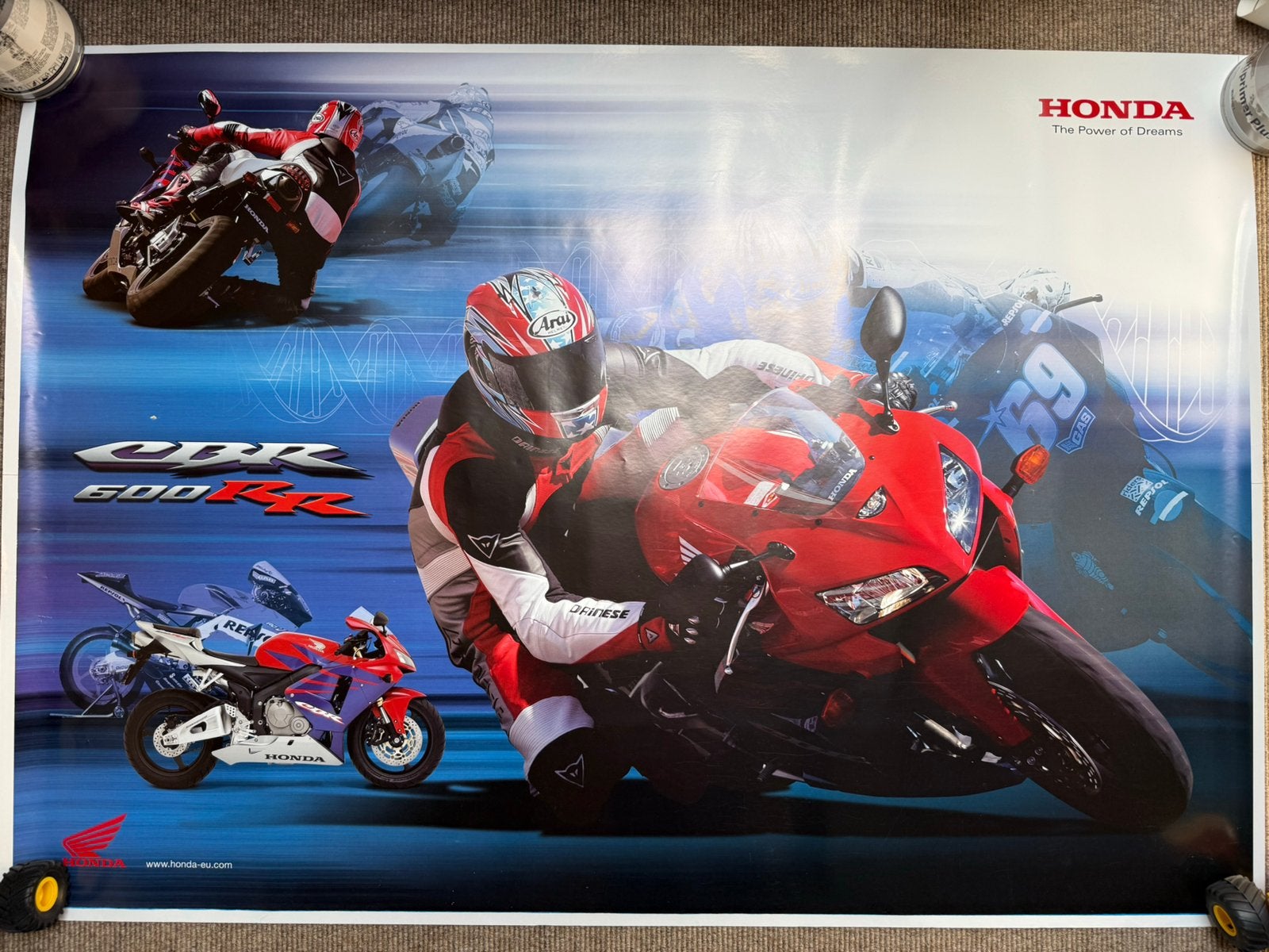 Poster Honda CBR 600rr, Ophalen, Zo goed als nieuw, A1 t/m A3