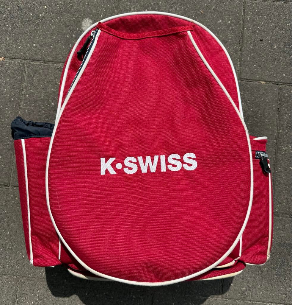 K-Swiss Tennisrugzak Rood met Schoenenvak, Ophalen, Gebruikt, Tas, K-Swiss