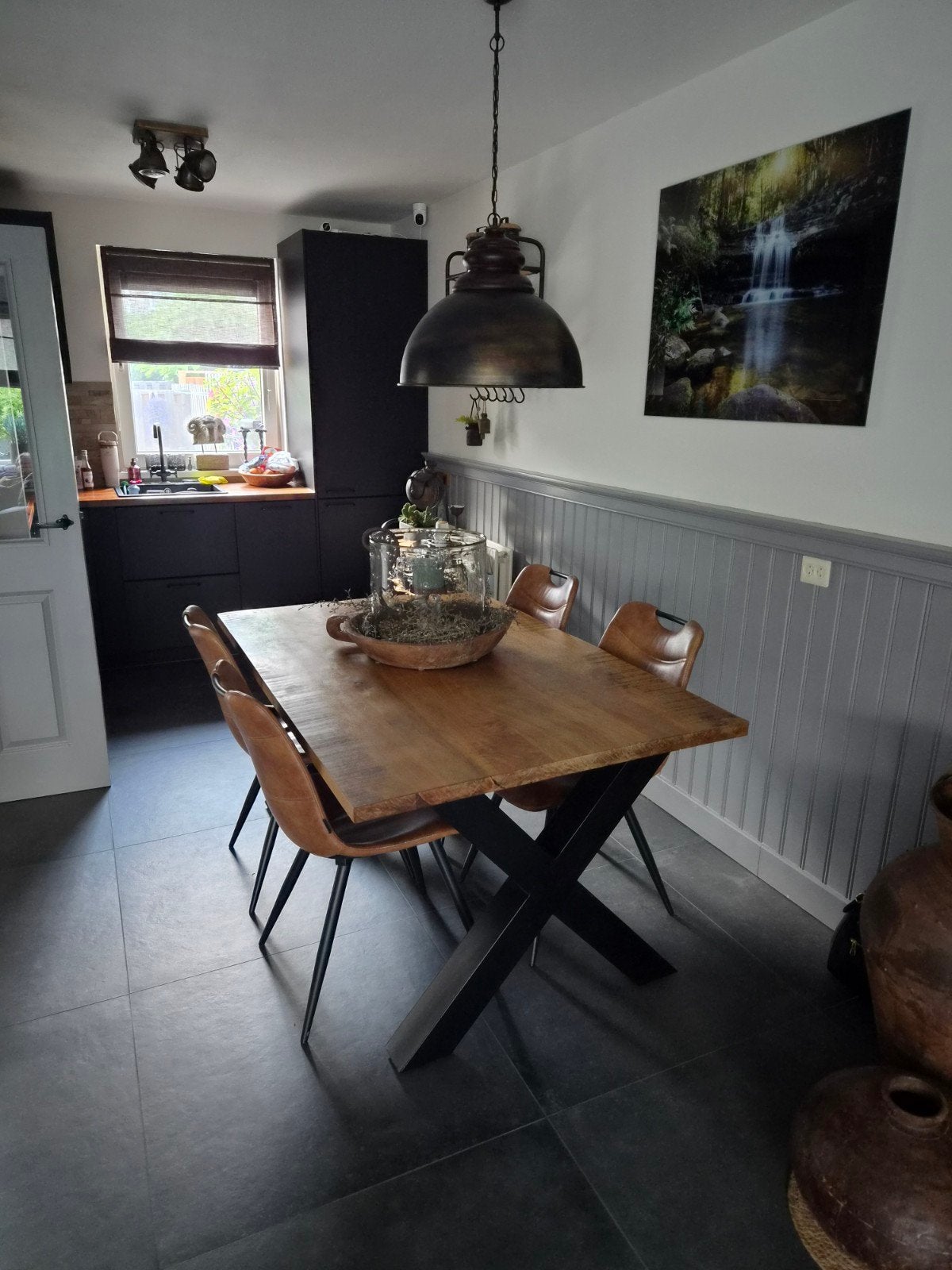 Mooie massief mango houten eettafel en salon tafel, Huis en Inrichting, Tafels | Eettafels, Ophalen, 50 tot 100 cm, Zo goed als nieuw