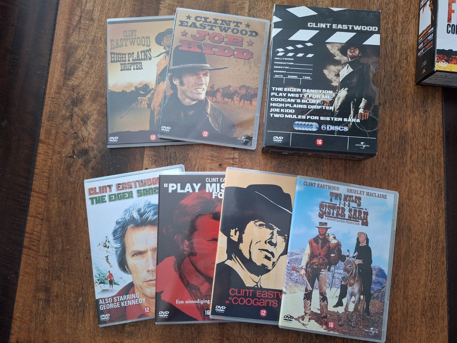 Clint Eastwood DVD Collectie - 6 Films Boxset & Losse DVD's, Vanaf 16 jaar, Nederlands, Ophalen of Verzenden, Inclusief doosje