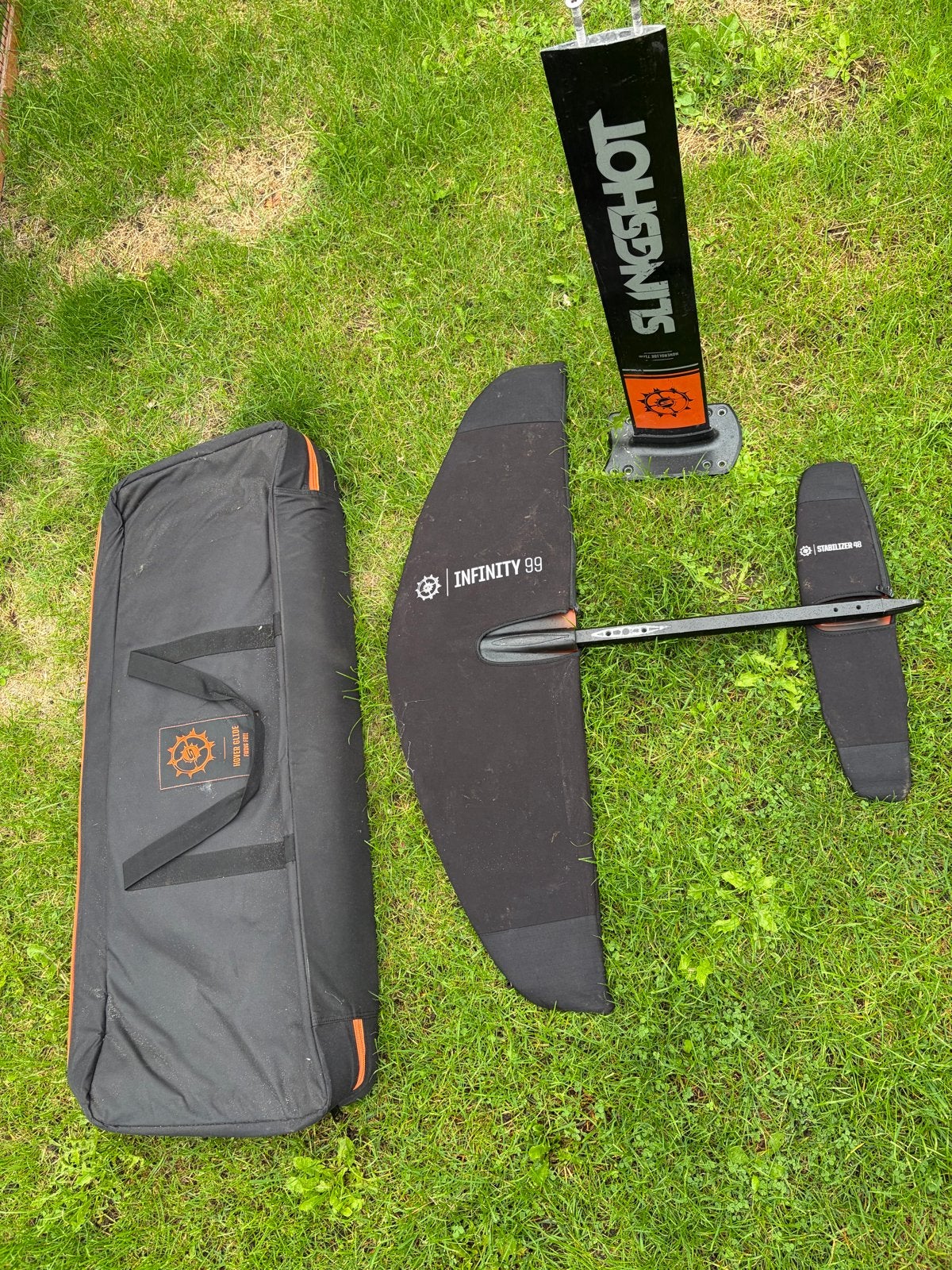 Slingshot Infinity 99 Hydrofoil met draagtas, Ophalen, Gebruikt, Wingsurf-wing