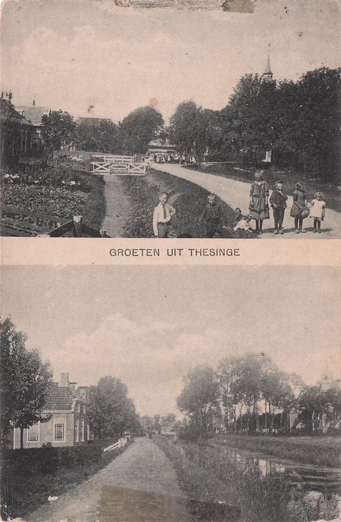 703-335-045 Groeten uit Thesinge, Verzenden, Voor 1920, Groningen