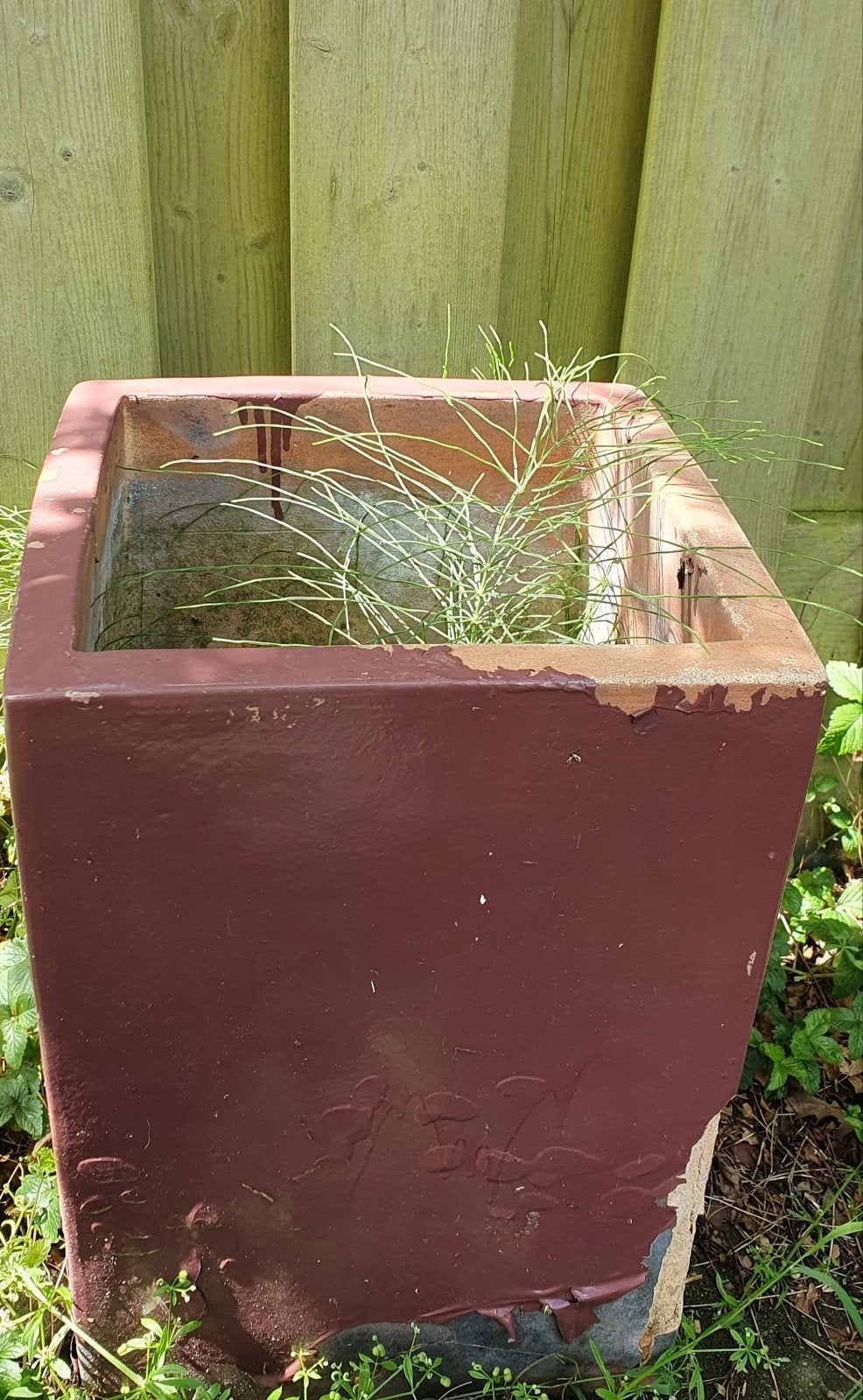 Gratis plantenbak, 36breed, 60cm hoog, Tuin en Terras, Bloembakken en Plantenbakken, Ophalen, Gebruikt, Rechthoekig
