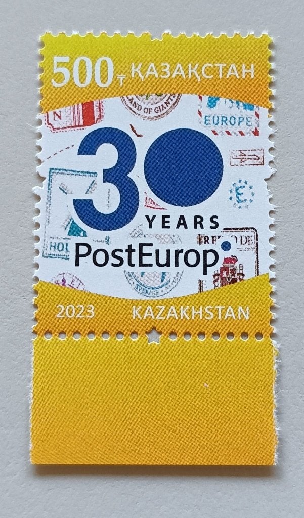 Kazachstan-Kazakhstan 2023 30 year post europa, Ophalen of Verzenden, Overige landen, Postfris
