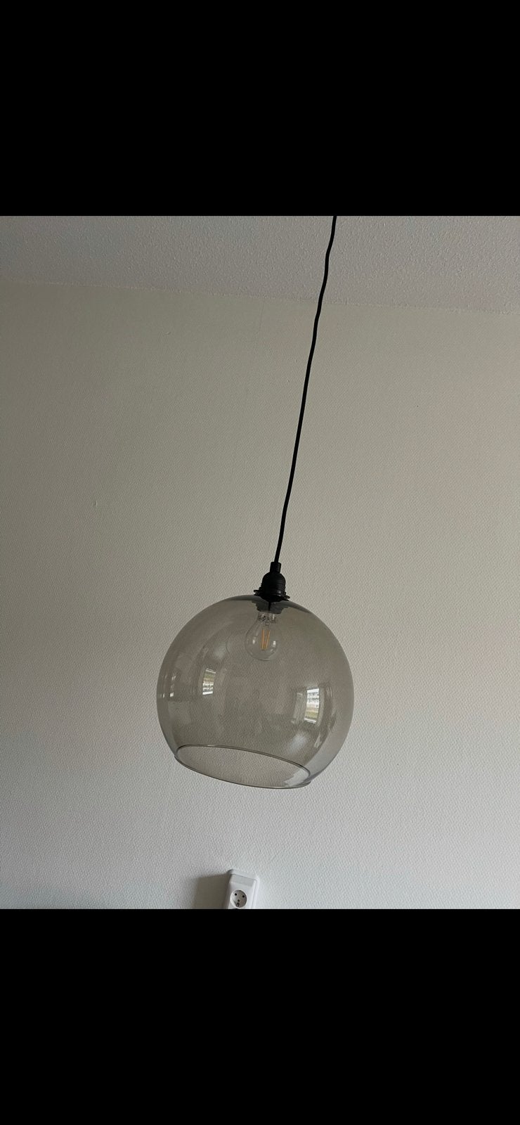 Leuke bol lamp, Ophalen, Gebruikt, Glas, Industrieel