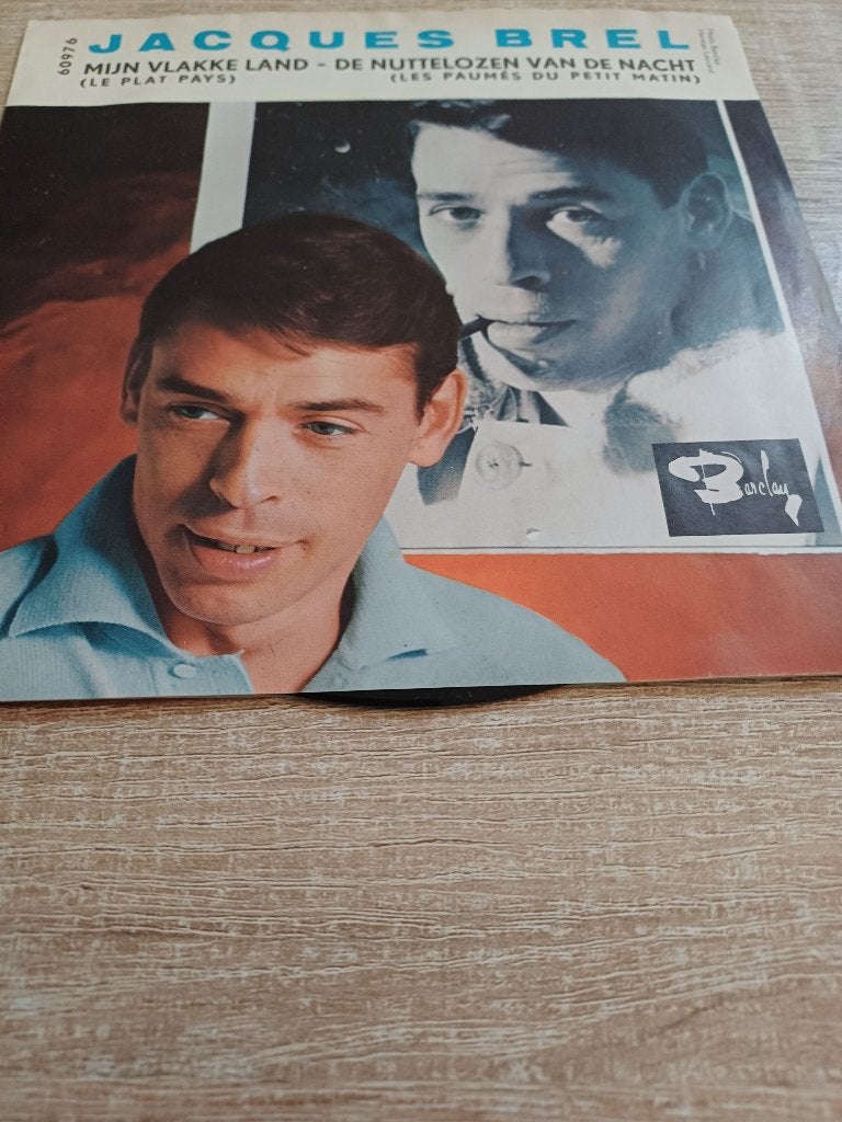 143a Single Jacques Brel – Mijn vlakke land – 60976, Gebruikt, 7 inch, Ophalen of Verzenden, Overige typen