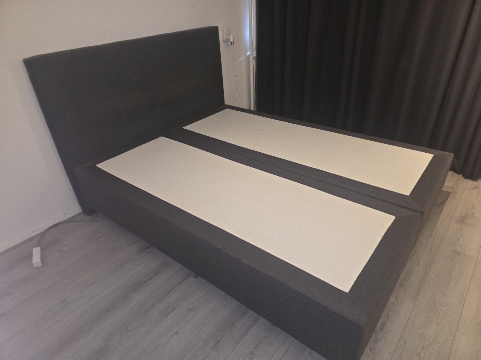 Mooie Boxspring 160x200 zgan, Ophalen, Tweepersoons, Zo goed als nieuw, 200 cm