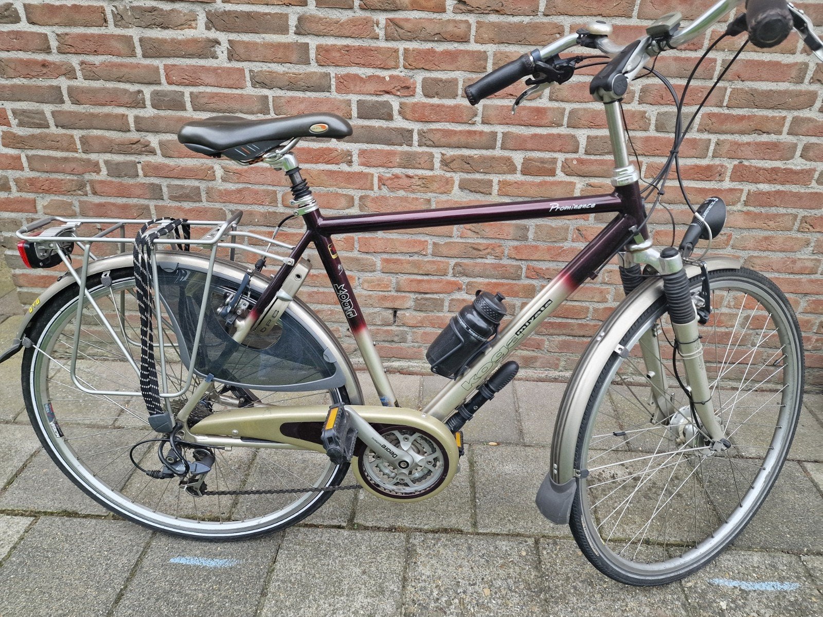 koga herenfiets, Fietsen en Brommers, Ophalen, Velgrem, Zo goed als nieuw, 15 tot 20 versnellingen