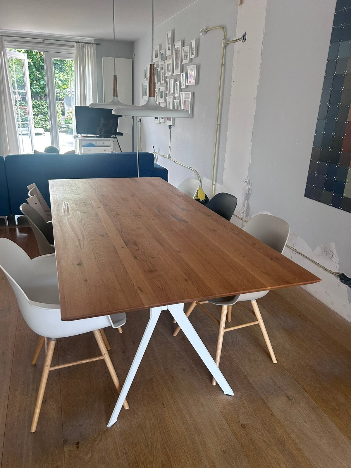 Eettafel Bodilson 220x100, Ophalen of Verzenden, Zo goed als nieuw, Rechthoekig, 50 tot 100 cm