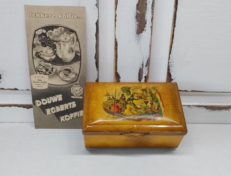 Antiek Douwe Egberts blikje, Antiek en Kunst, Ophalen of Verzenden