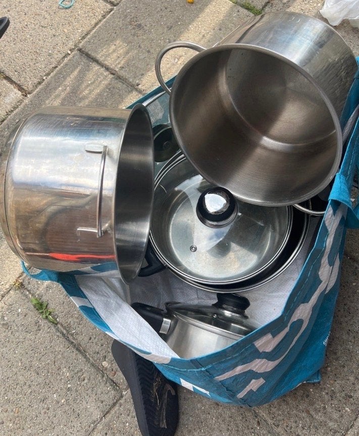 Leuke pannen te koop, werken allemaal, Gebruikt, Met deksel, Pannenset, Ophalen of Verzenden