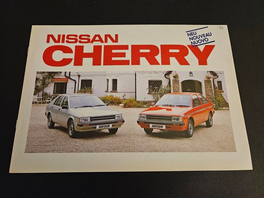 Brochure Datsun Cherry, Boeken, Auto's | Folders en Tijdschriften, Zo goed als nieuw, Overige merken, Ophalen of Verzenden