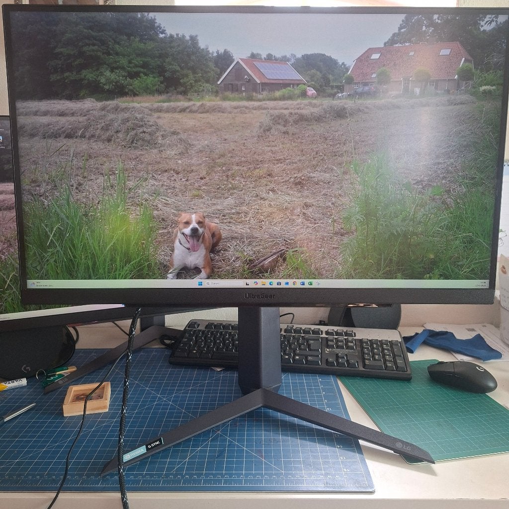 LG UltraGear 27GR75Q-B Gaming Monitor (27 inch, QHD, 165Hz), Computers en Software, Monitoren, Gaming, IPS, Zo goed als nieuw