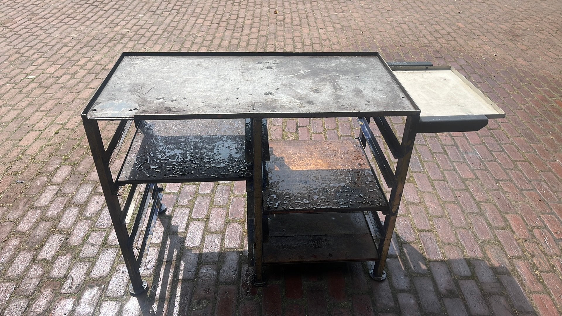werkbank metaal/ijzer, Doe-het-zelf en Verbouw, Ophalen, Gebruikt, 120 tot 170 cm