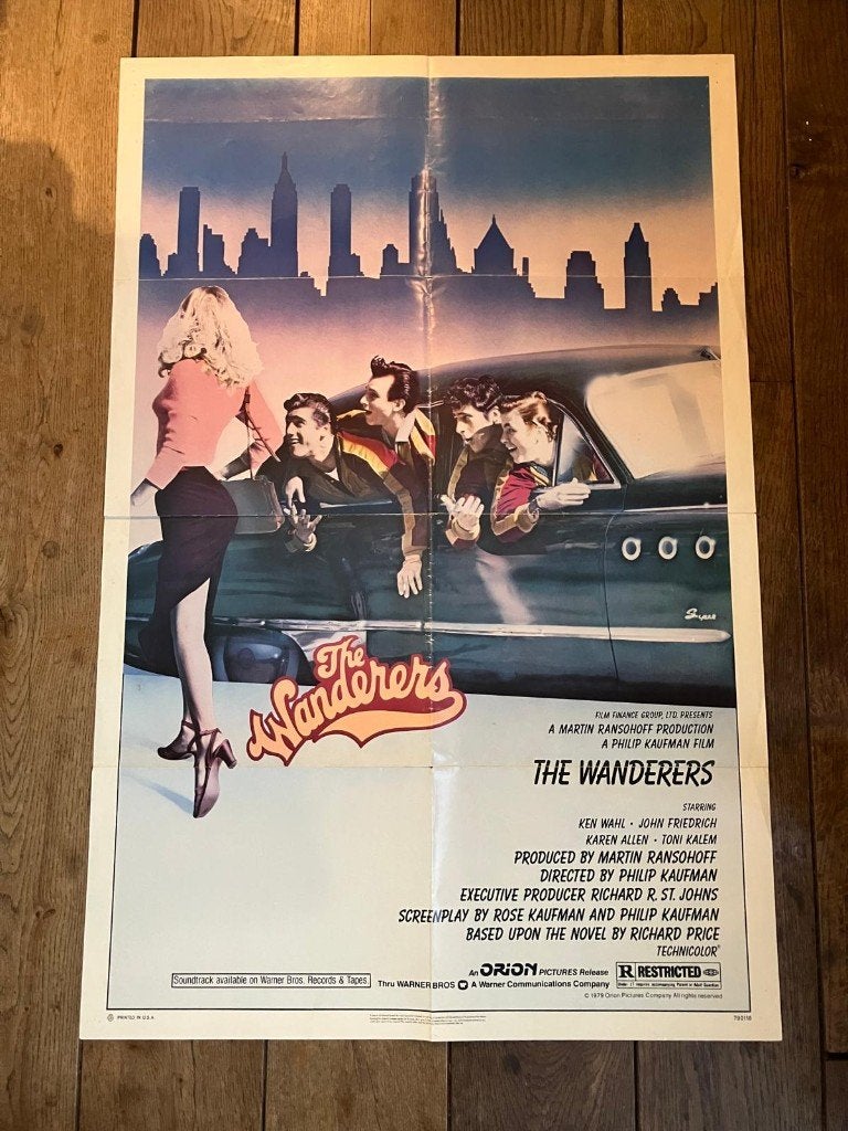 The Wanderers US one sheet, Ophalen of Verzenden, Zo goed als nieuw, Film, Poster
