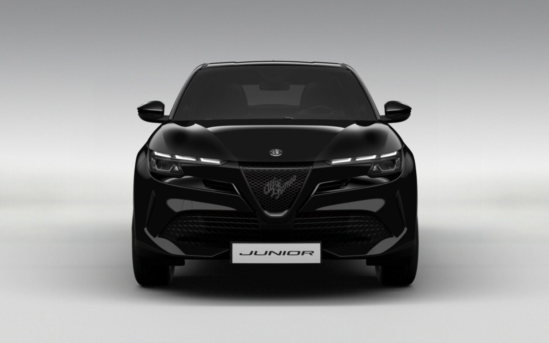Alfa Romeo Junior 1.2 Turbo Hybrid Ibrida Speciale, Auto's, 136 pk, Zwart, 1199 cc, Leder en Stof