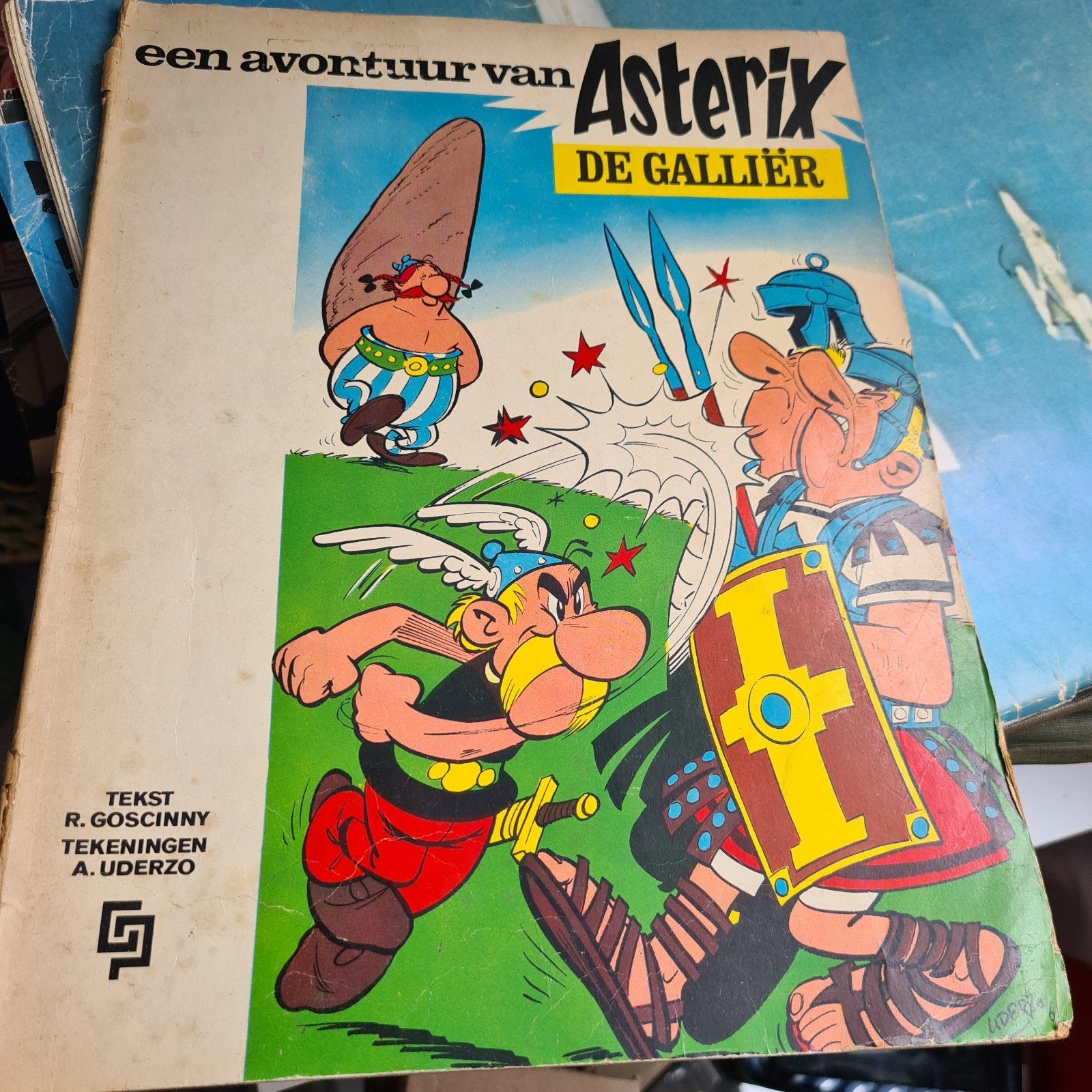 vintage Asterix & Obelix 4 stuks, Boeken, Meerdere stripboeken, Ophalen of Verzenden, Gelezen, R. Goscinny, A. Uderzo