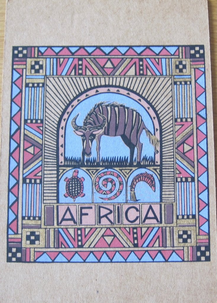 Nieuwe Afrikaanse ansichtkaart met antilope, Ophalen of Verzenden, 1980 tot heden, Ongelopen, Overige thema's
