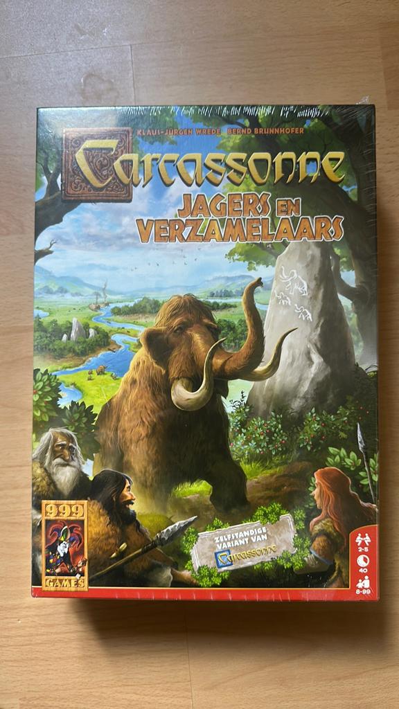 Carcassonne: Jagers en Verzamelaars - Bordspel, Een of twee spelers, Ophalen of Verzenden, Nieuw